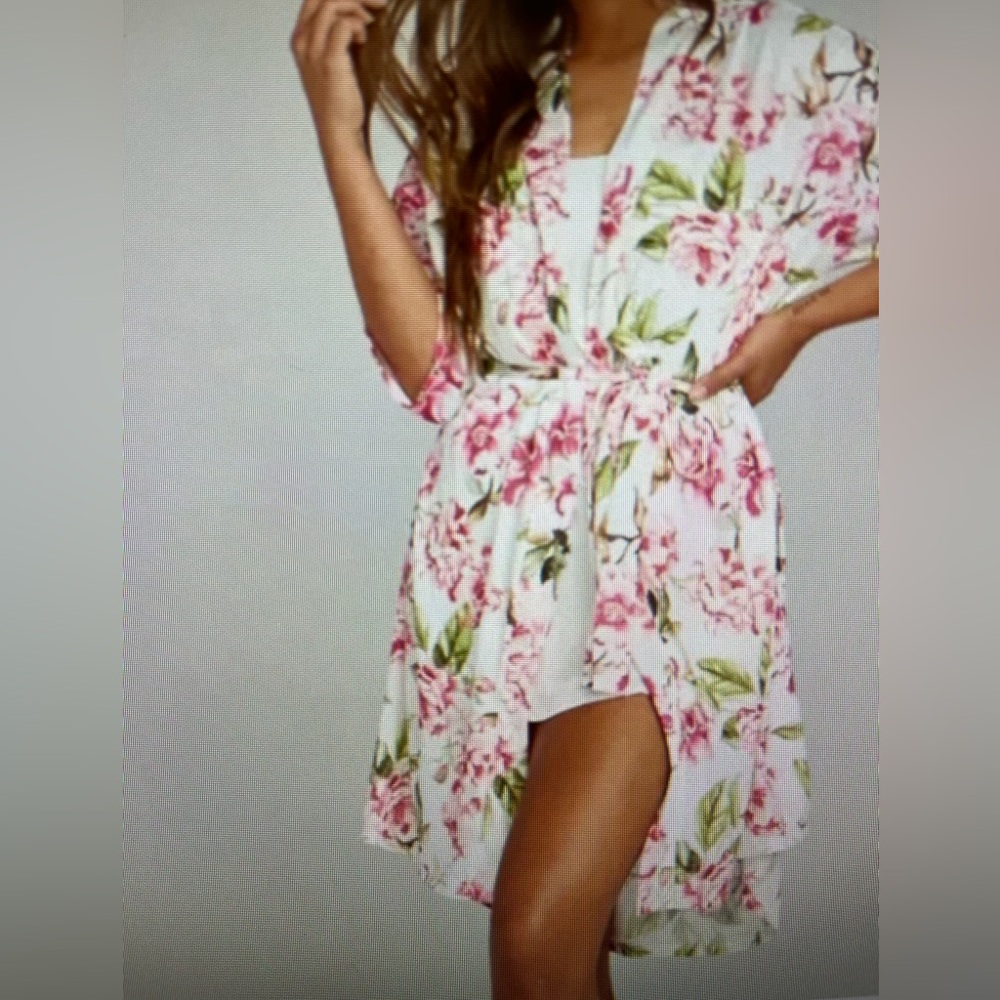 Floral Kimono Belted Robe - Show me your Mumu. OS